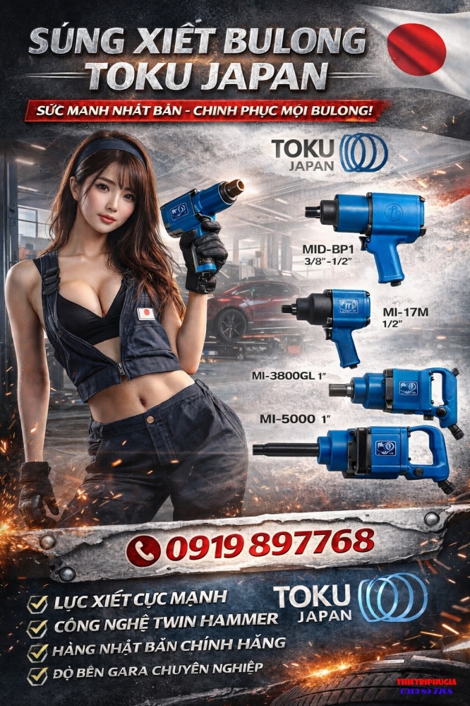 SÚNG XIẾT BULONG TOKU JAPAN