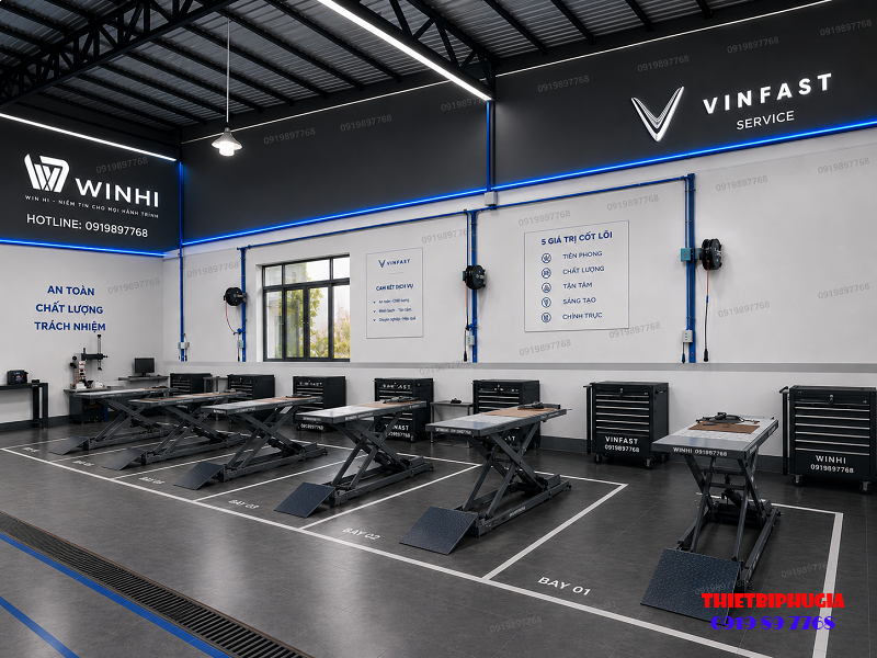 Trạm Dịch Vụ Sửa Chữa Xe Máy Điện WINHI Gara Xe Điện Chuyên Nghiệp