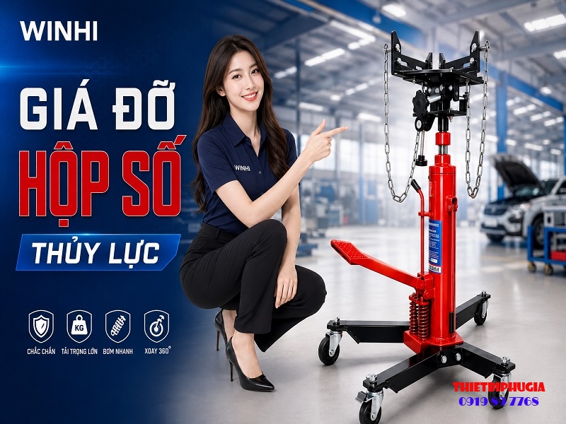 GIÁ ĐỠ HỘP SỐ OTO THỦY LỰC 500KG