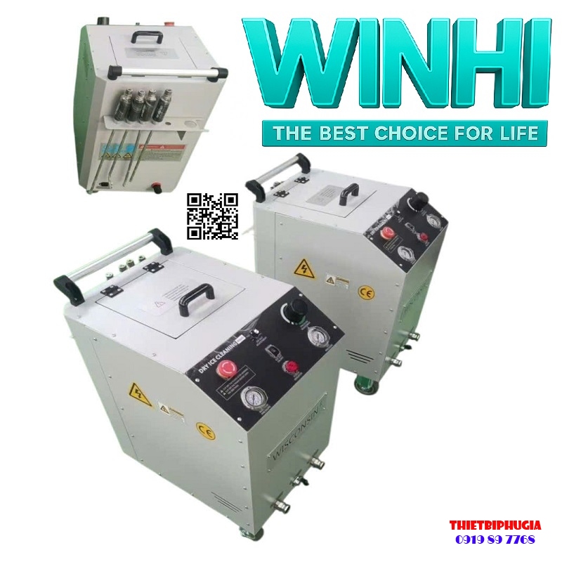 Máy Bắn Đá Khô CO₂ Vệ Sinh Công Nghiệp Oto Xe Máy