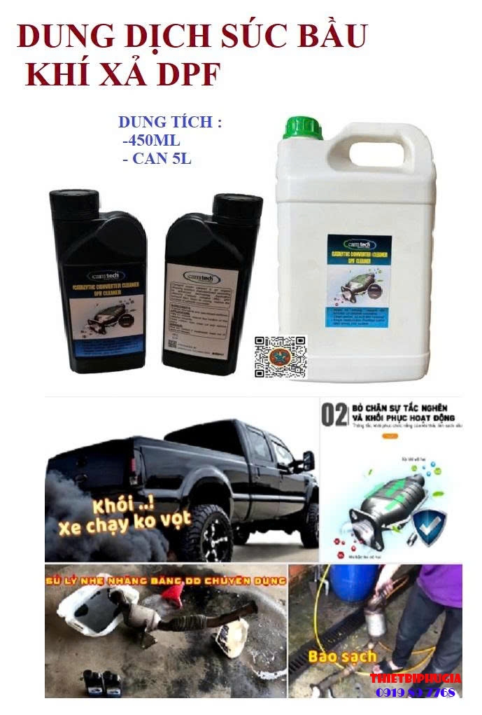 DUNG DỊCH SÚC BẦU XẢ KHÍ THẢI