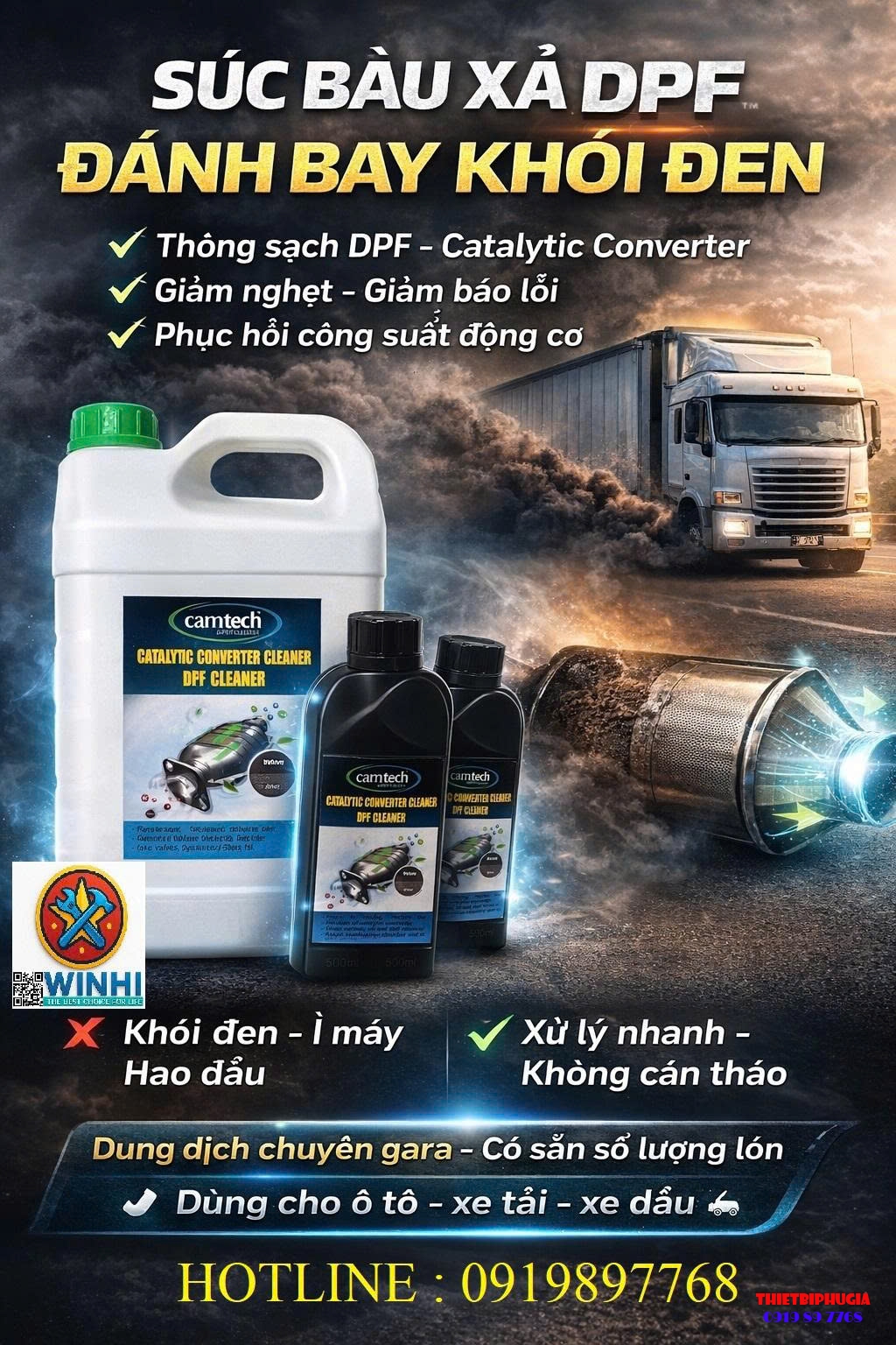 DUNG DỊCH VỆ SINH BẦU XẢ DPF