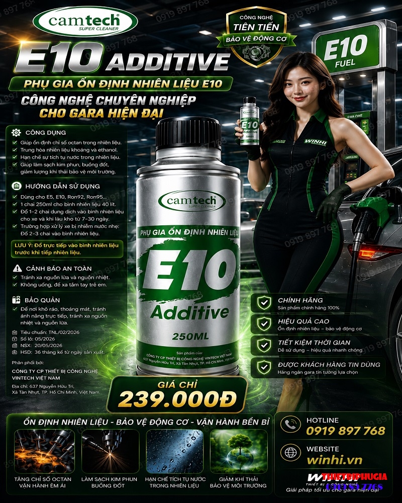 phu gia xăng E10 CAMTECH 239K